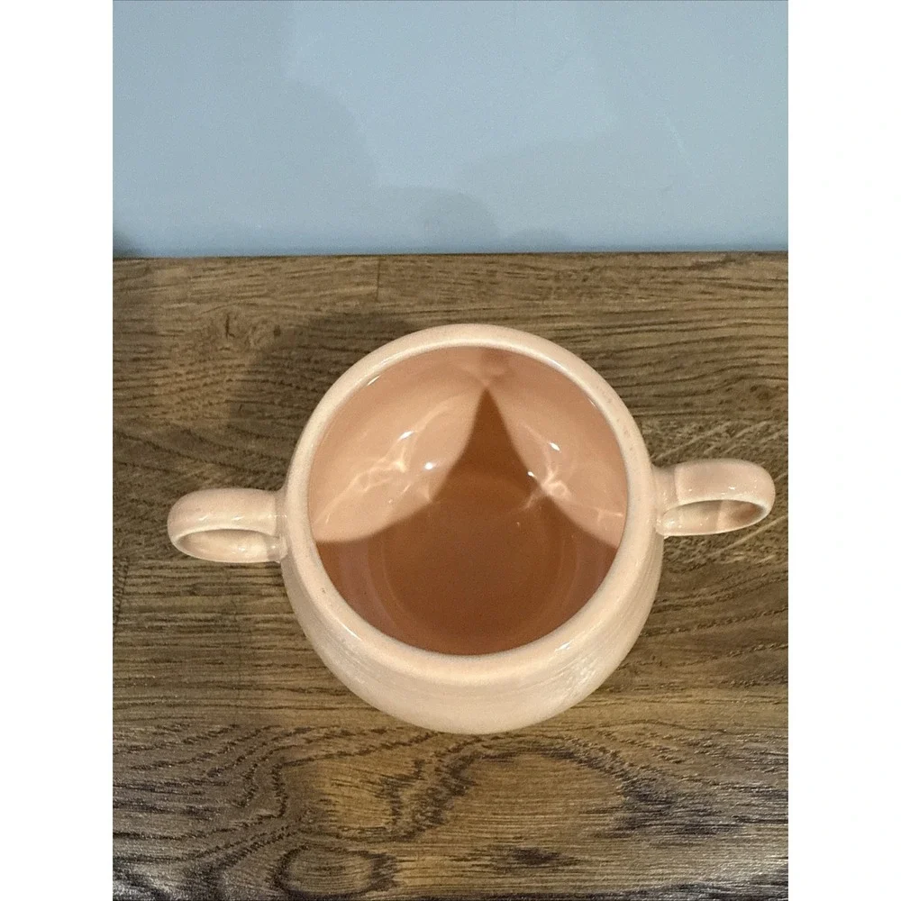 3 Piece Set- Vintage Fiestaware Sugar Creamer‎ Tray Set Apricot